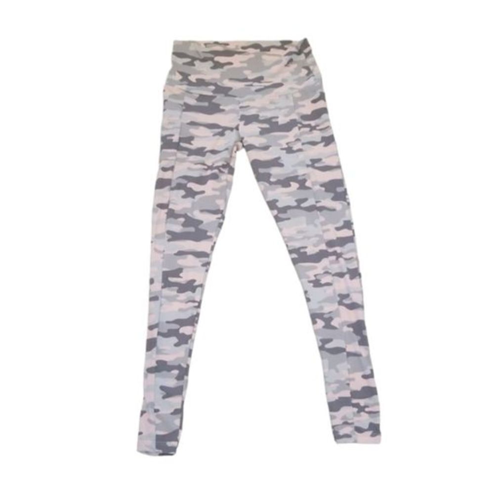 YMI Leggings Performance Women's Medium Pink and grey camouflage ankle